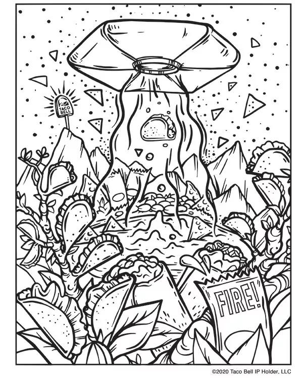 Taco Bell® Coloring Pages You Didn’t Know You Needed