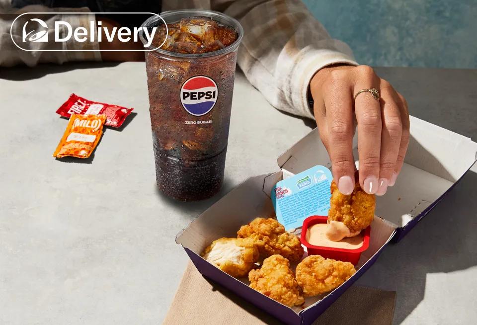 Free Drink w/ Purchase of 5pc Chicken Nuggets