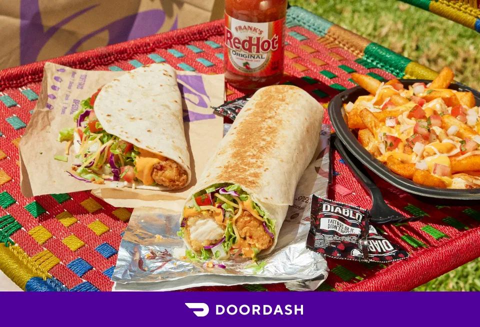 Free crispy chicken soft taco with $20+