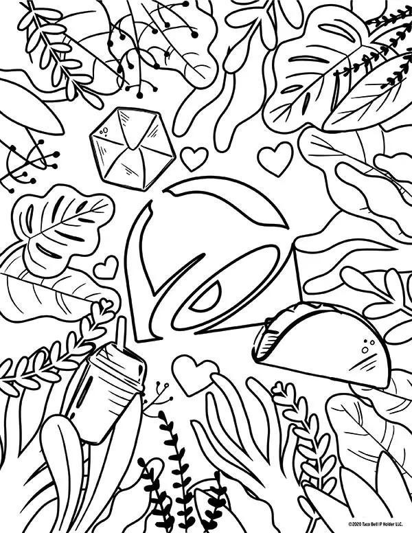 Taco Bell® Coloring Pages You Didn’t Know You Needed