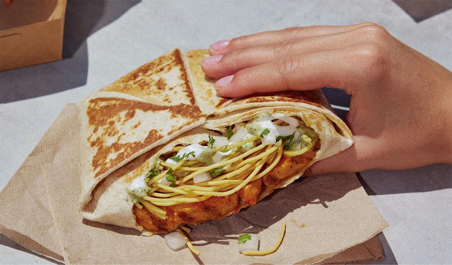 Chef Jenn’s Crispy Thai Noodle Crunchwrap Supreme