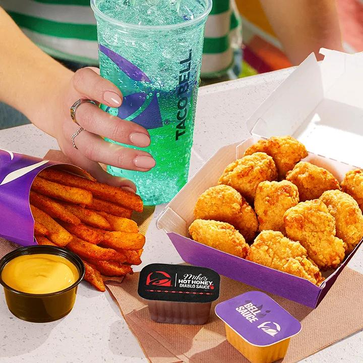 $1 Nacho Fries With Crispy Chicken Nuggets
