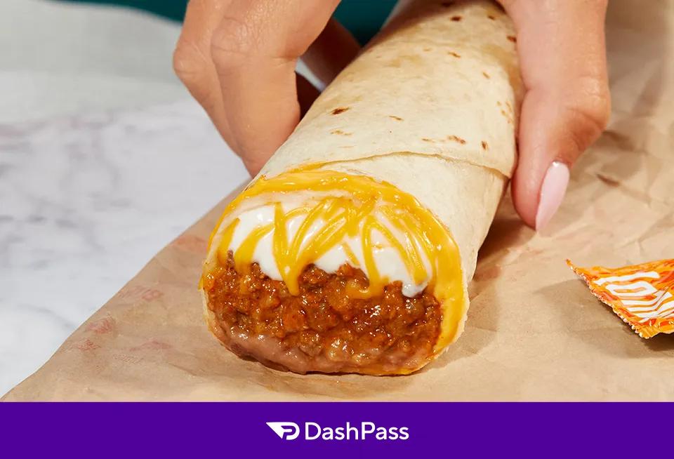 Free Beefy 5-Layer Burrito with $22+