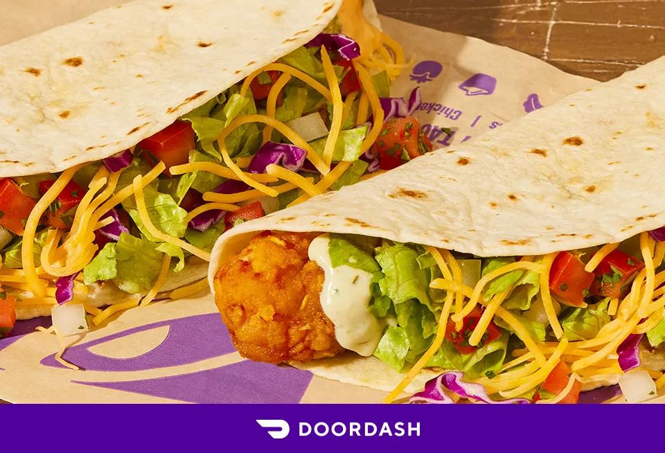 Get a Free Crispy Chicken Taco with $20+